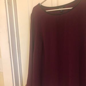 Deep red wine 🍷 wine colored Plus Size Top